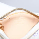 LOUIS VUITTON Multicolor Pochette Cles Coin Purse White M92655 LV Auth 145789-10