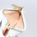 LOUIS VUITTON Multicolor Pochette Cles Coin Purse White M92655 LV Auth 145789-17
