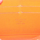 LOUIS VUITTON Monogram Graffiti Zippy Wallet Long Orange M93711 LV Auth 145791-13