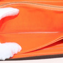 LOUIS VUITTON Monogram Graffiti Zippy Wallet Long Orange M93711 LV Auth 145791-14