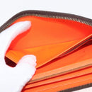 LOUIS VUITTON Monogram Graffiti Zippy Wallet Long Orange M93711 LV Auth 145791-16