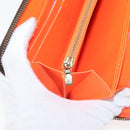 LOUIS VUITTON Monogram Graffiti Zippy Wallet Long Orange M93711 LV Auth 145791-17
