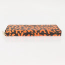 LOUIS VUITTON Monogram Graffiti Zippy Wallet Long Orange M93711 LV Auth 145791-7