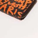 LOUIS VUITTON Monogram Graffiti Zippy Wallet Long Orange M93711 LV Auth 145791-9
