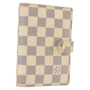 LOUIS VUITTON Damier Azur Agenda PM Day Planner Cover R20706 LV Auth 145793-1