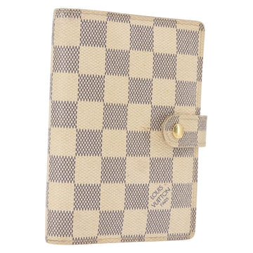 LOUIS VUITTON Damier Azur Agenda PM Day Planner Cover R20706 LV Auth 145793