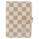 LOUIS VUITTON Damier Azur Agenda PM Day Planner Cover R20706 LV Auth 145793-13