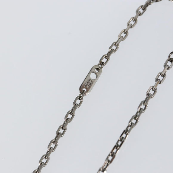 LOUIS VUITTON Collier Arc LV Printed Initials City Necklace M68262 Auth 145795