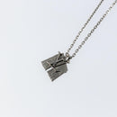 LOUIS VUITTON Collier Arc LV Printed Initials City Necklace M68262 Auth 145795-3