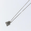 LOUIS VUITTON Collier Arc LV Printed Initials City Necklace M68262 Auth 145795-4