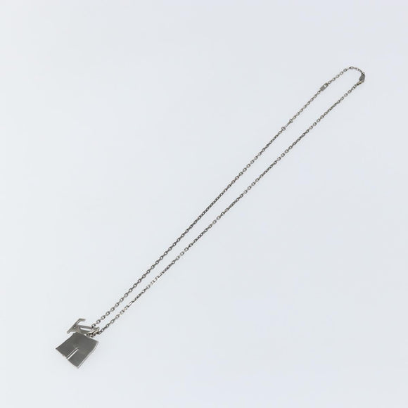 LOUIS VUITTON Collier Arc LV Printed Initials City Necklace M68262 Auth 145795