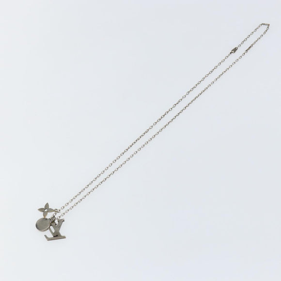 LOUIS VUITTON Collier LV Printed Initials Turquoise Necklace M68904 Auth 145796