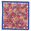 HERMES table napkin Place mat Scarf cotton 2Set Blue Green Auth 145800-2