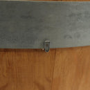 HERMES Bucket Groom Hand Bag Wood Beige Auth 145802V-10