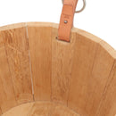 HERMES Bucket Groom Hand Bag Wood Beige Auth 145802V-15