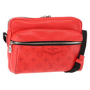 LOUIS VUITTON Taigalama Outdoor Messenger PM Bag Rouge M30821 LV Auth 145805-1