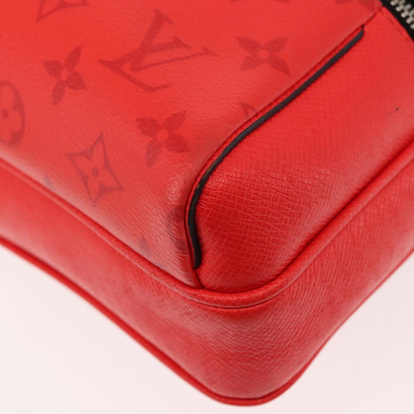 LOUIS VUITTON Taigalama Outdoor Messenger PM Bag Rouge M30821 LV Auth 145805
