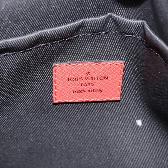 LOUIS VUITTON Taigalama Outdoor Messenger PM Bag Rouge M30821 LV Auth 145805