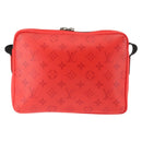 LOUIS VUITTON Taigalama Outdoor Messenger PM Bag Rouge M30821 LV Auth 145805-2