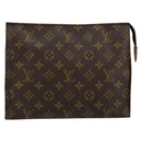 LOUIS VUITTON Monogram Poche Toilette 26 Pouch M47542 LV Auth 145807-2