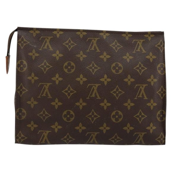 LOUIS VUITTON Monogram Poche Toilette 26 Pouch M47542 LV Auth 145807