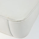 GUCCI Bamboo Hand Bag Leather 2way White Gold 001 3754 1638 Auth 145811-12