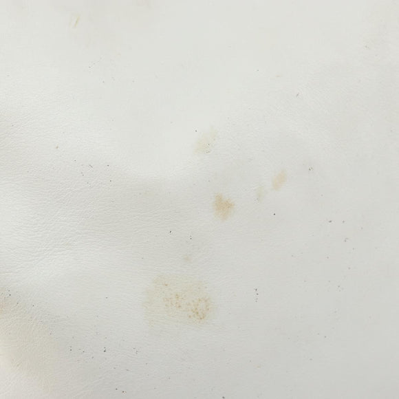 GUCCI Bamboo Hand Bag Leather 2way White Gold 001 3754 1638 Auth 145811