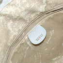 GUCCI Bamboo Hand Bag Leather 2way White Gold 001 3754 1638 Auth 145811-18