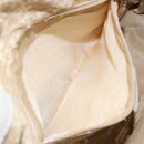 GUCCI Bamboo Hand Bag Leather 2way White Gold 001 3754 1638 Auth 145811-22