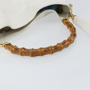 GUCCI Bamboo Hand Bag Leather 2way White Gold 001 3754 1638 Auth 145811-7