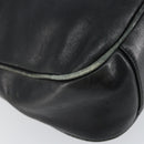 GUCCI Bamboo Hand Bag Leather 2way Black Gold 001 2123 1638 Auth 145812-13