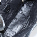 GUCCI Bamboo Hand Bag Leather 2way Black Gold 001 2123 1638 Auth 145812-17