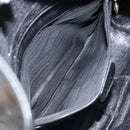 GUCCI Bamboo Hand Bag Leather 2way Black Gold 001 2123 1638 Auth 145812-20