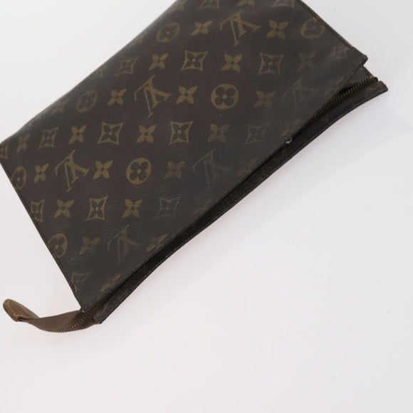 LOUIS VUITTON Monogram Taiga Pouch Clutch Bag 3Set LV Auth 145817