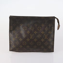 LOUIS VUITTON Monogram Taiga Pouch Clutch Bag 3Set LV Auth 145817-8