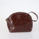 Ferragamo Cartier PRADA hand Bag Nylon Leather 3Set Brown gray Auth 145818-16