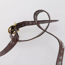 Ferragamo Cartier PRADA hand Bag Nylon Leather 3Set Brown gray Auth 145818-20