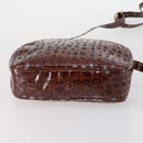 Ferragamo Cartier PRADA hand Bag Nylon Leather 3Set Brown gray Auth 145818-21