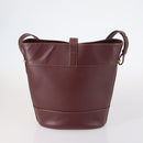 Ferragamo Cartier PRADA hand Bag Nylon Leather 3Set Brown gray Auth 145818-3