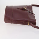 Ferragamo Cartier PRADA hand Bag Nylon Leather 3Set Brown gray Auth 145818-4