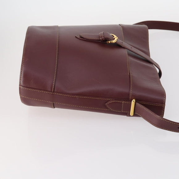 Ferragamo Cartier PRADA hand Bag Nylon Leather 3Set Brown gray Auth 145818