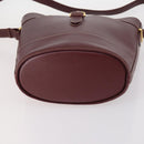 Ferragamo Cartier PRADA hand Bag Nylon Leather 3Set Brown gray Auth 145818-7