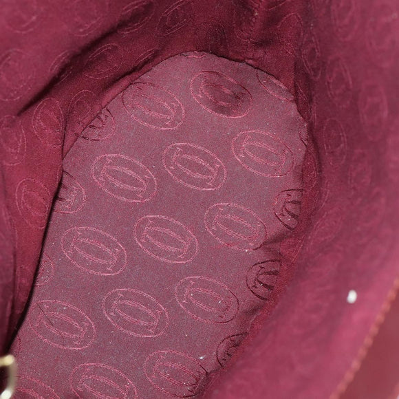 Ferragamo Cartier PRADA hand Bag Nylon Leather 3Set Brown gray Auth 145818