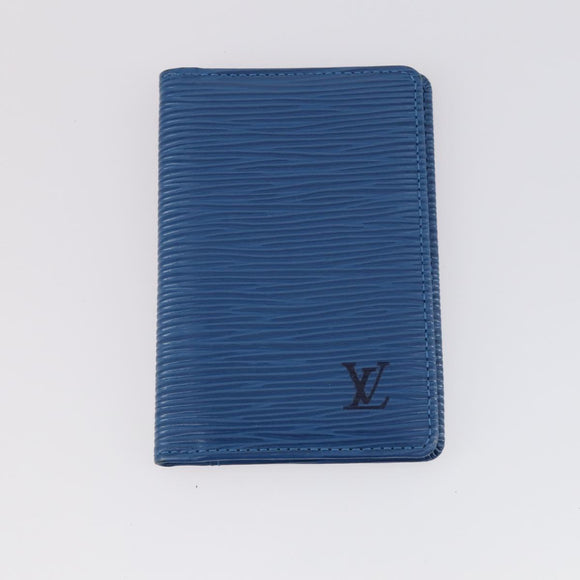 LOUIS VUITTON Epi Wallet 3Set Blue Green LV Auth 145819