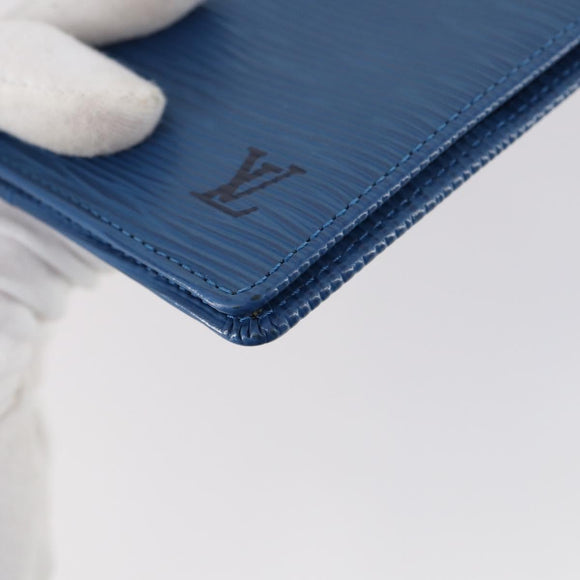 LOUIS VUITTON Epi Wallet 3Set Blue Green LV Auth 145819