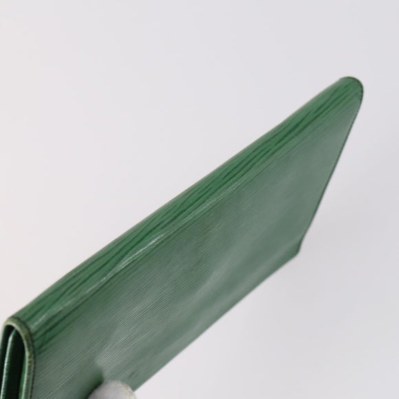 LOUIS VUITTON Epi Wallet 3Set Blue Green LV Auth 145819