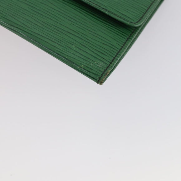 LOUIS VUITTON Epi Wallet 3Set Blue Green LV Auth 145819