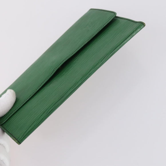 LOUIS VUITTON Epi Wallet 3Set Blue Green LV Auth 145819