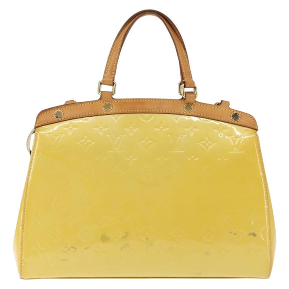 LOUIS VUITTON Monogram Vernis Blair MM Bag 2way Citrin M90108 LV Auth 145836