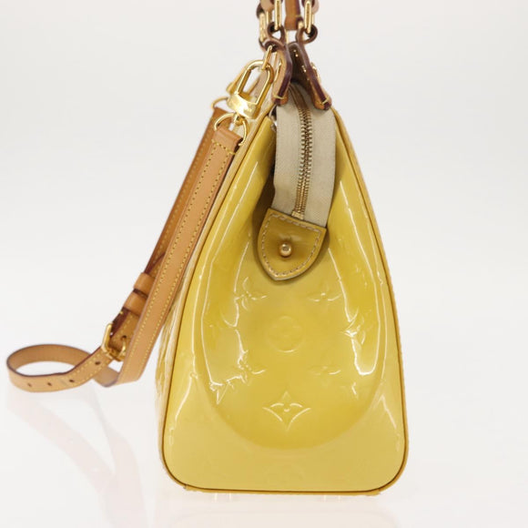 LOUIS VUITTON Monogram Vernis Blair MM Bag 2way Citrin M90108 LV Auth 145836